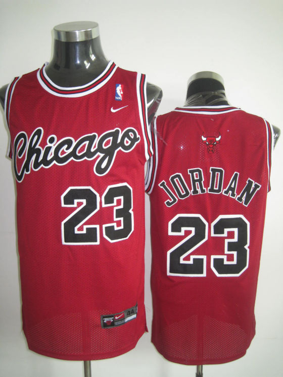 Chicago Bulls Jordan Red Black White Jersey